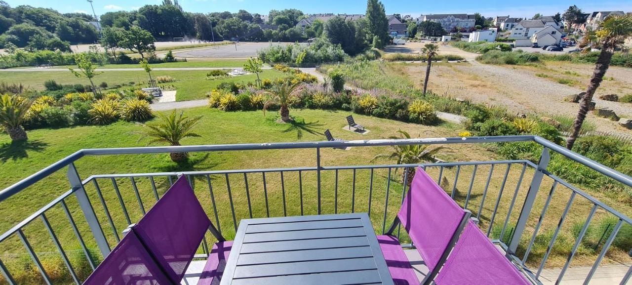 Appartement Devant La Plage Avec Piscine 콩카르노 외부 사진